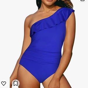 Hilor one shoulder Royal blue swimsuit size 12